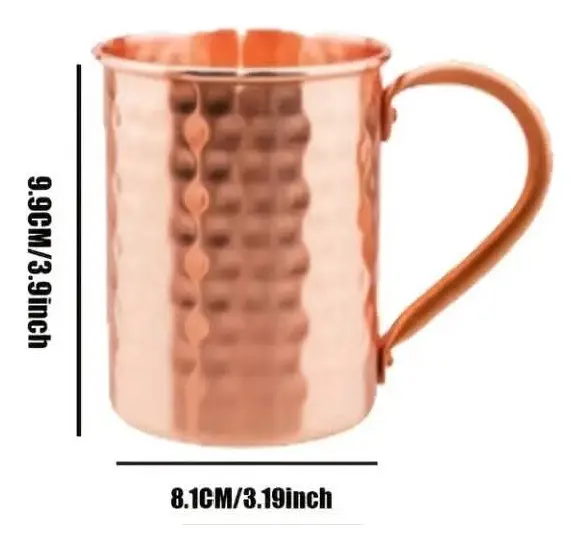 Hammered copper cup
