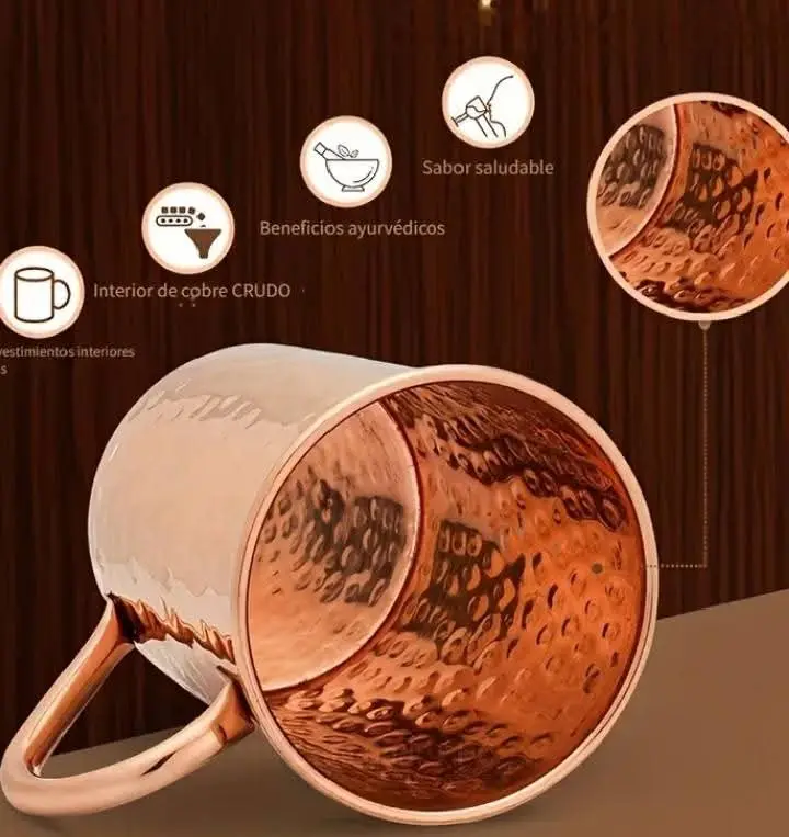 Hammered copper cup