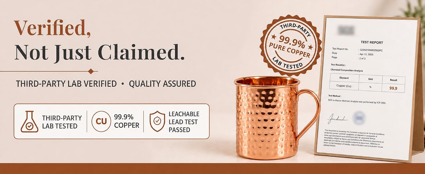 Hammered copper cup