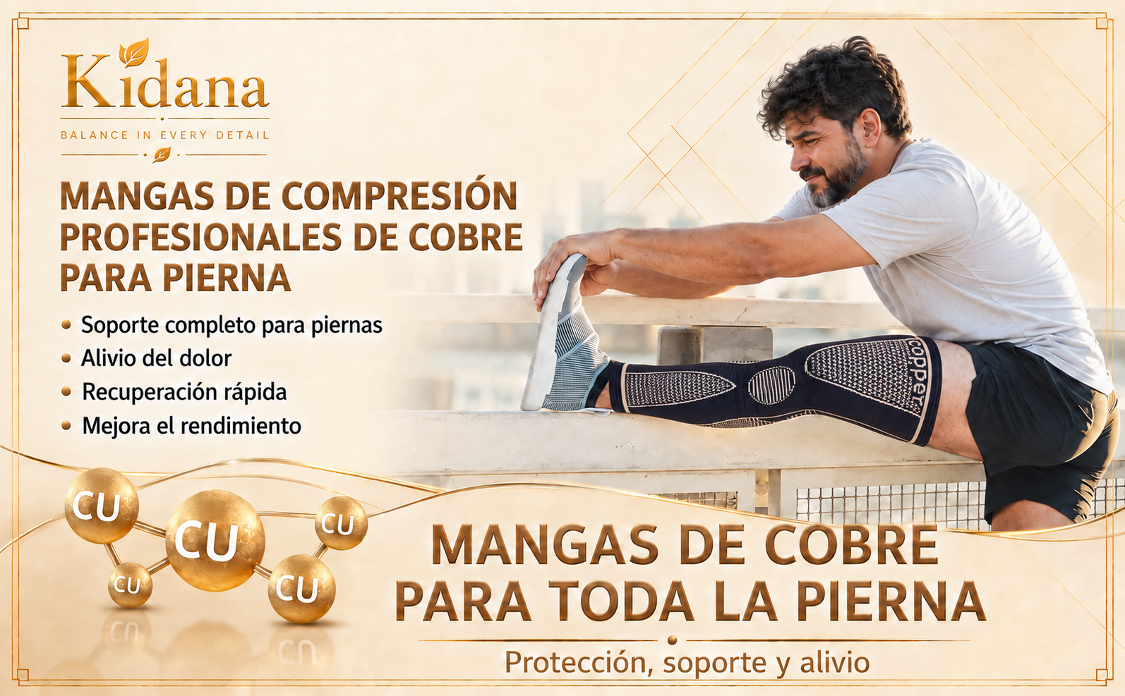 Copper compression sleeve