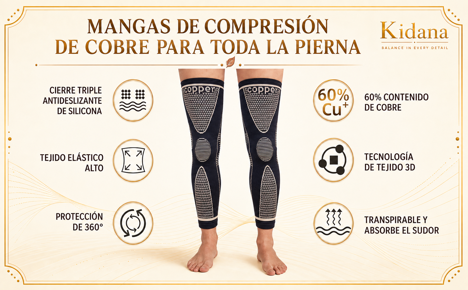 Copper compression sleeve