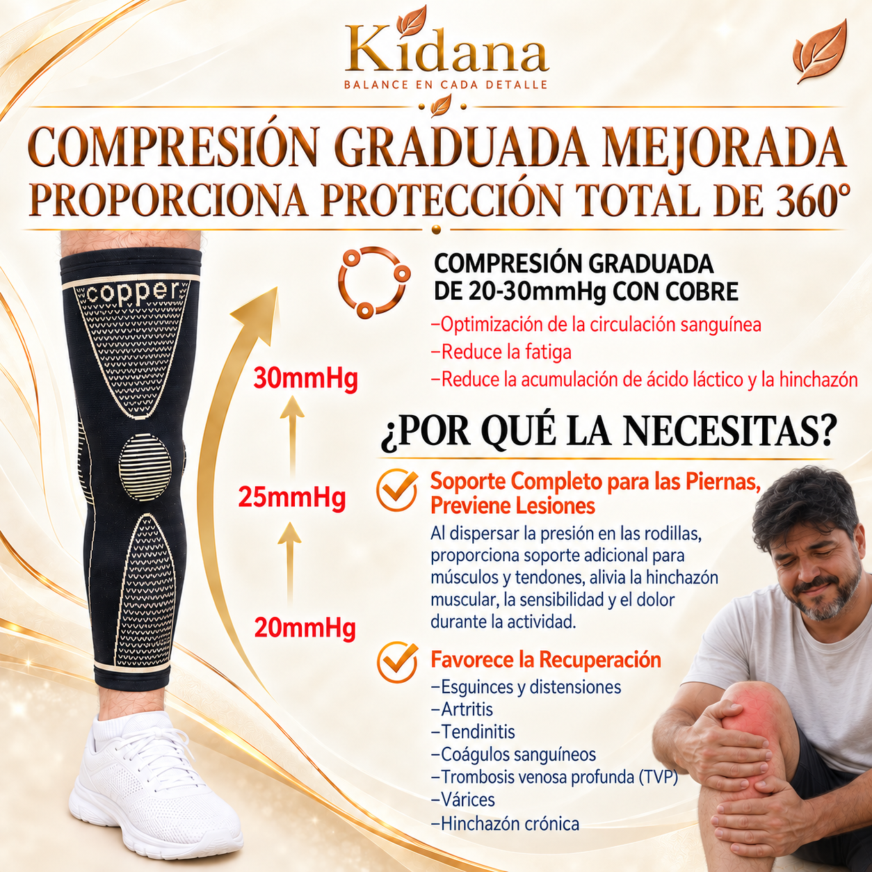 Copper compression sleeve