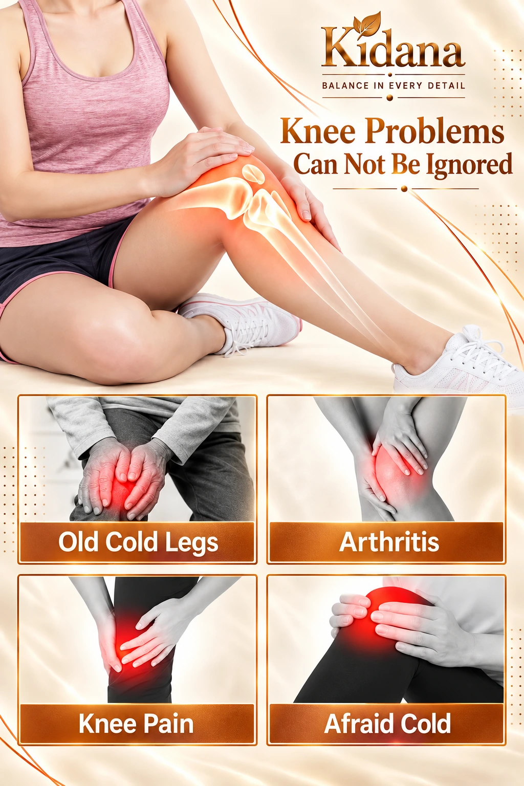 Electric knee wrap